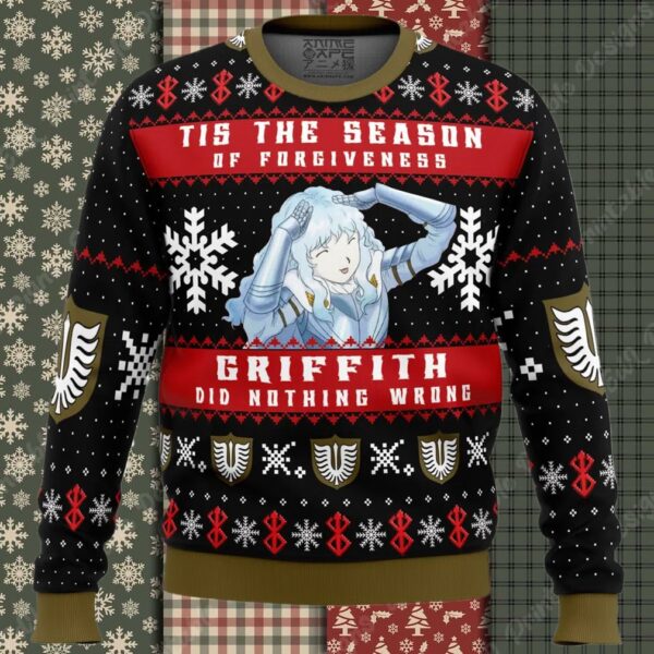 Griffith Did Nothing Wrong Berserk Ugly Christmas Sweater