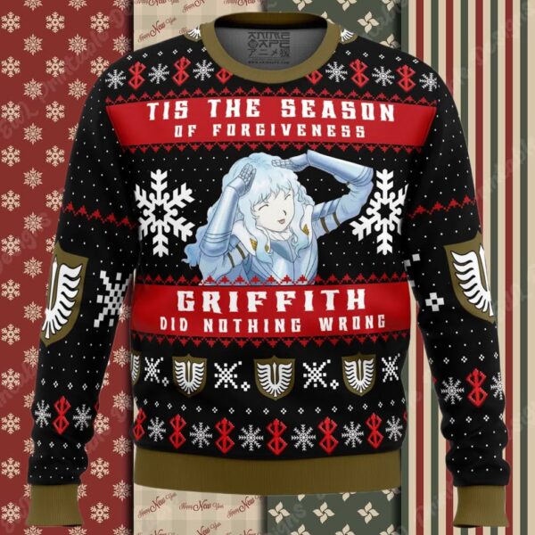 Griffith Did Nothing Wrong Berserk Ugly Christmas Sweater