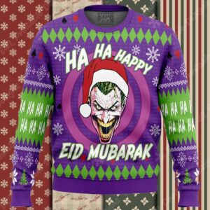 Ha ha ha Eid Mubarak DC Comics Ugly Christmas Sweater