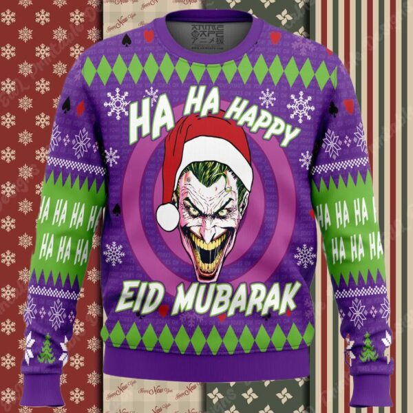 Ha ha ha Eid Mubarak DC Comics Ugly Christmas Sweater