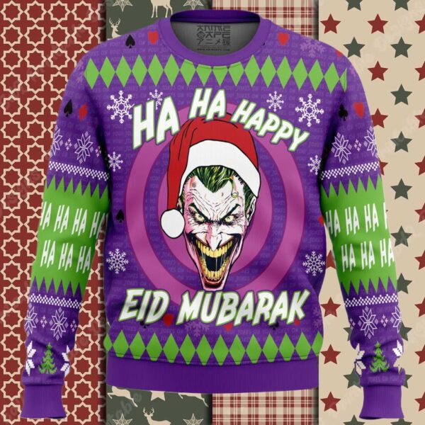 Ha ha ha Eid Mubarak DC Comics Ugly Christmas Sweater
