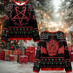 Hail Santa Occult Ugly Sweater 2025 Christmas