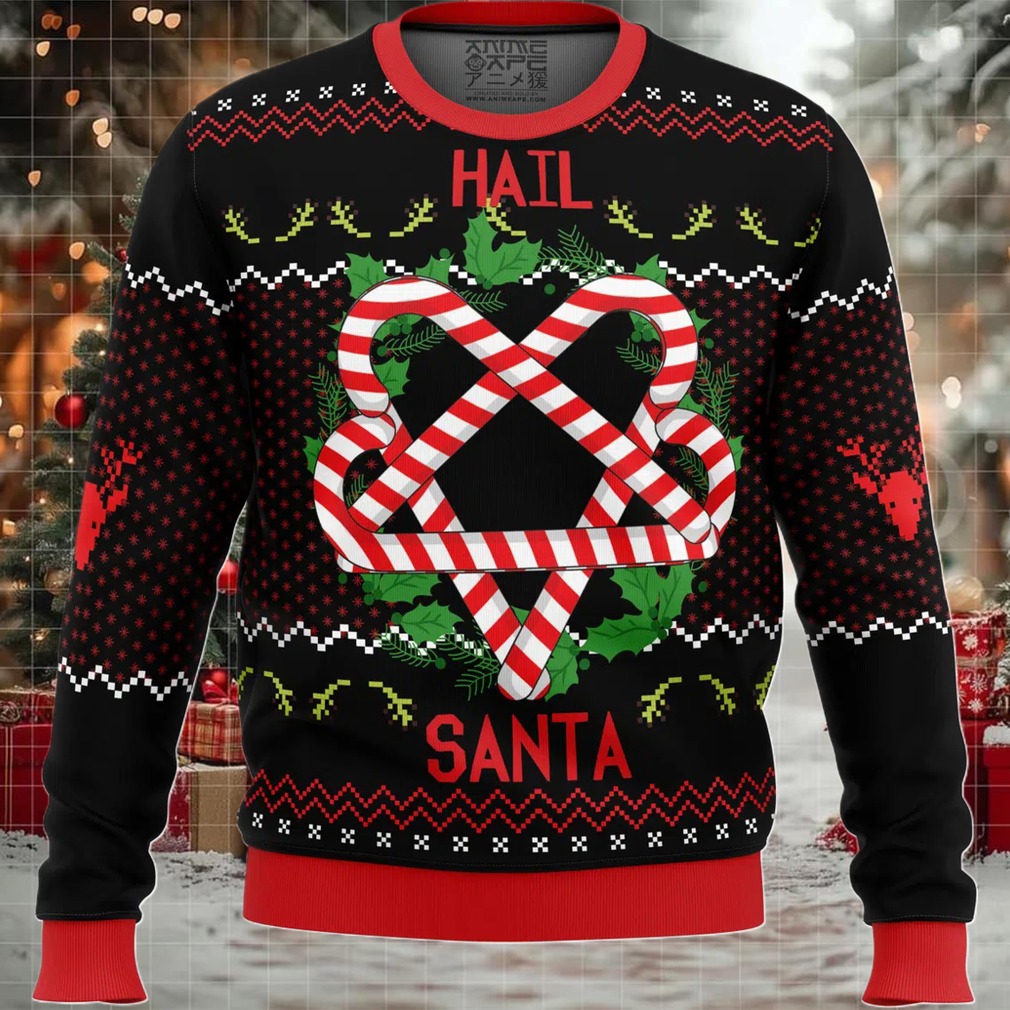Hail Santa Ugly Christmas Sweater
