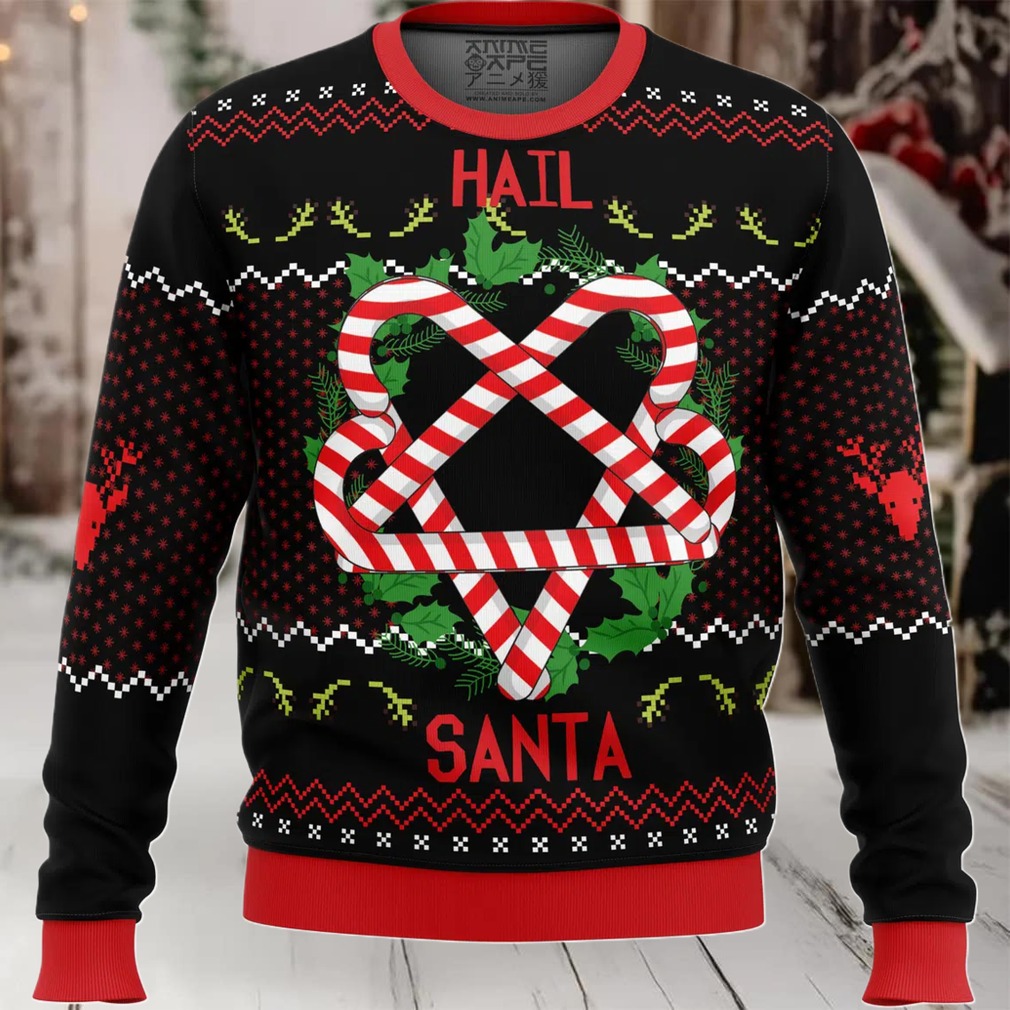 Hail Santa Ugly Christmas Sweater Hail Santa Ugly Christmas Sweater