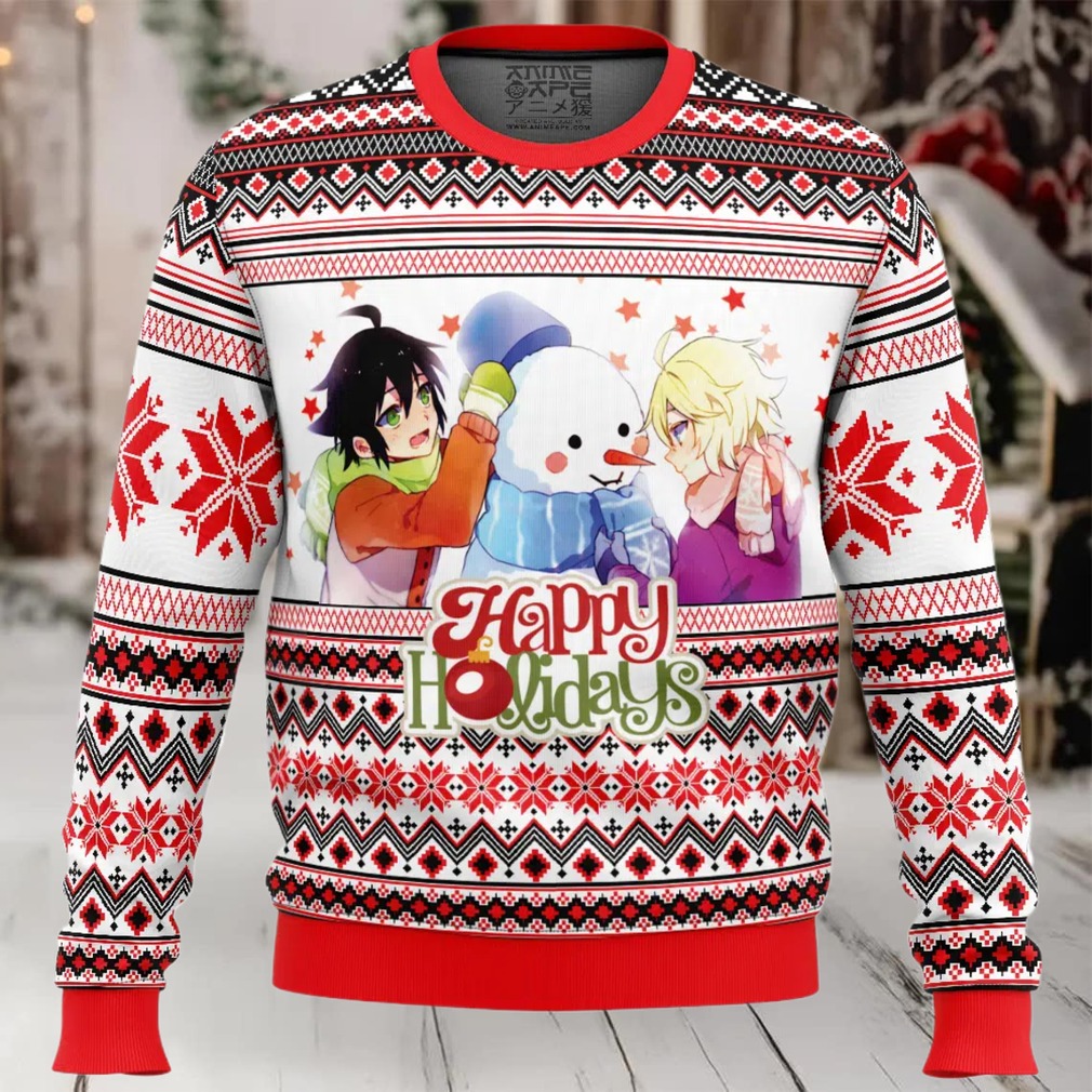 Happy Holidays Seraph Of The End Ugly Christmas Sweater Happy Holidays Seraph Of The End Ugly Christmas Sweater