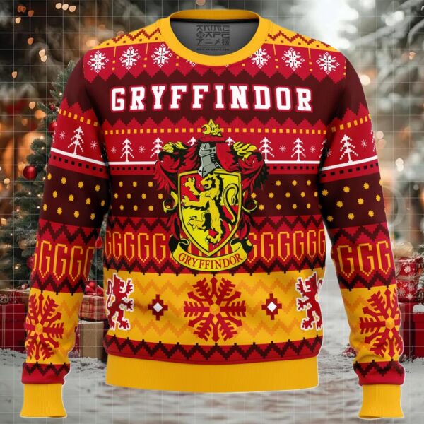 Harry Potter Gryffindor House Ugly Christmas Sweater