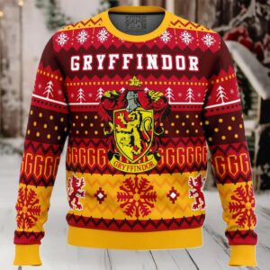 Harry Potter Gryffindor House Ugly Christmas Sweater