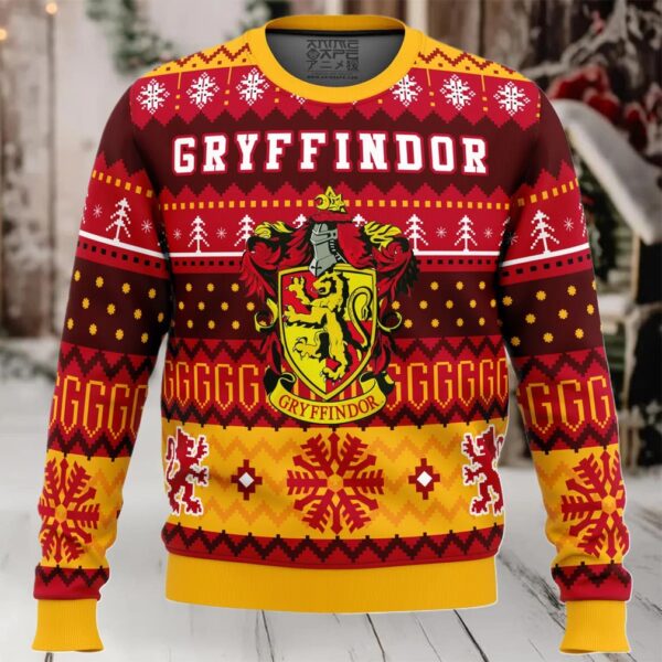 Harry Potter Gryffindor House Ugly Christmas Sweater