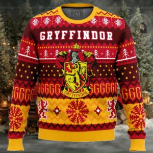 Harry Potter Gryffindor House Ugly Christmas Sweater