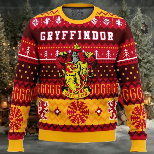 Harry Potter Gryffindor House Ugly Christmas Sweater