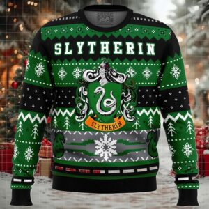 Harry Potter Slytherin House Ugly Christmas Sweater