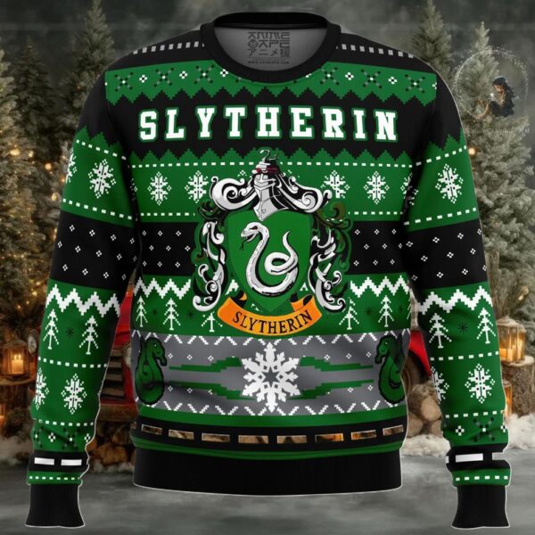 Harry Potter Slytherin House Ugly Christmas Sweater