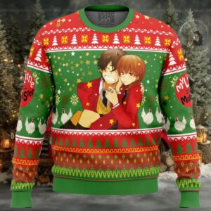 Haru and Shizuku My Little Monster Ugly Christmas Sweater