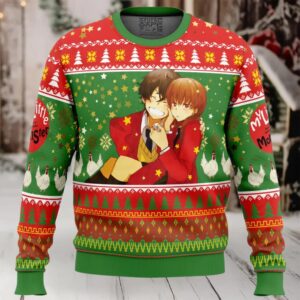 Haru and Shizuku My Little Monster Ugly Christmas Sweater