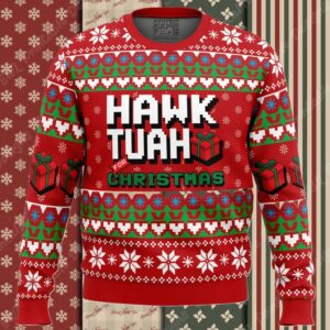 Hawk Tuah For Christmas Ugly Christmas Sweater