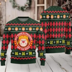 Heat Miser for President Ugly Sweater Christmas 2025