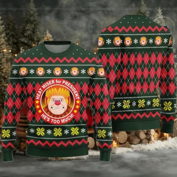 Heat Miser for President Ugly Sweater Christmas 2025