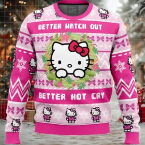 Hello Kitty is Coming to Town Ugly Christmas Sweater