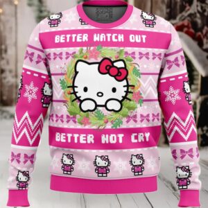 Hello Kitty is Coming to Town Ugly Christmas Sweater