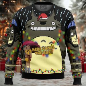 Here Comes The Bus My Neighbor Totoro Ugly Christmas Sweater