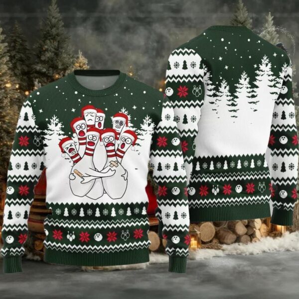 Hilarious Bowling Ugly Sweater Christmas 2025