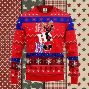 Ho Ho Ho Mickey Reindeer Philadelphia Phillies Ugly Sweater