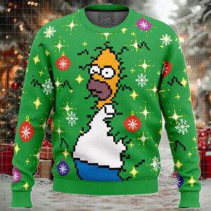 Homer Bush Meme The Simpsons Ugly Christmas Sweater