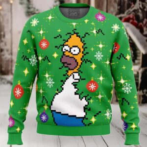 Homer Bush Meme The Simpsons Ugly Christmas Sweater