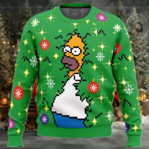 Homer Bush Meme The Simpsons Ugly Christmas Sweater