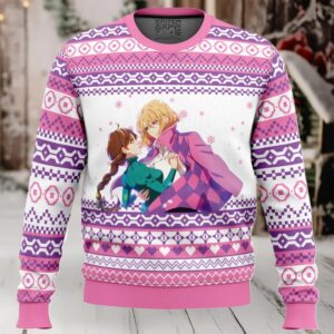 Howl and Sophie Howl's Moving Castle Ugly Christmas Sweater