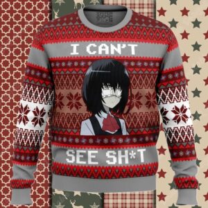 I Can't See Mei Misaki Another Ugly Christmas Sweater