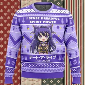 I Sense Dreadful Spirit Power Date A Live Ugly Christmas Sweater