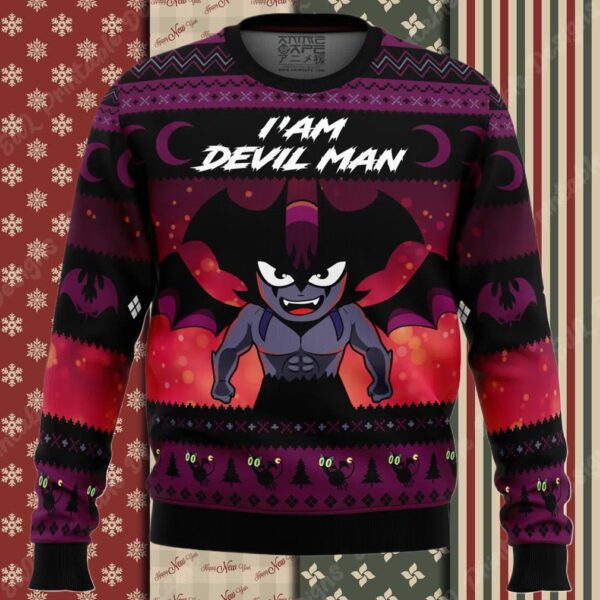 I’am Devilman Devilman Ugly Christmas Sweater