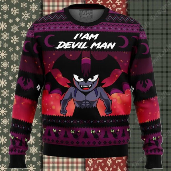 I’am Devilman Devilman Ugly Christmas Sweater