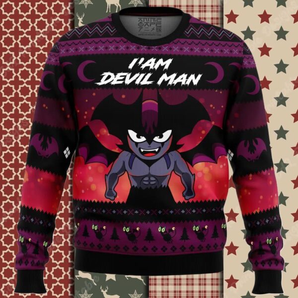 I’am Devilman Devilman Ugly Christmas Sweater