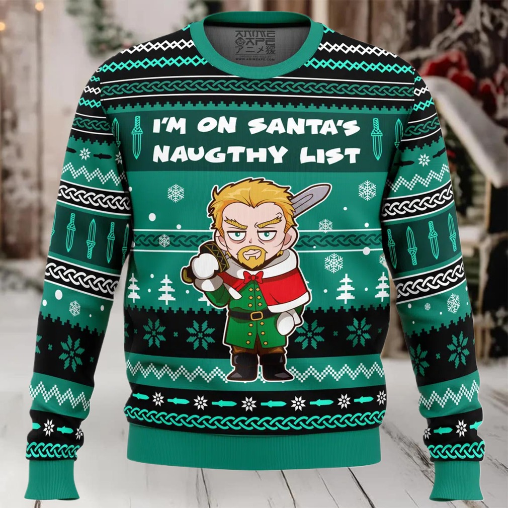 I’m on Santa’s Naughty List Vinland Saga Ugly Christmas Sweater I’m on Santa’s Naughty List Vinland Saga Ugly Christmas Sweater