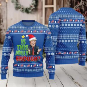 Is This Jolly Enough Donald Trump Ugly Sweater Christmas 2025