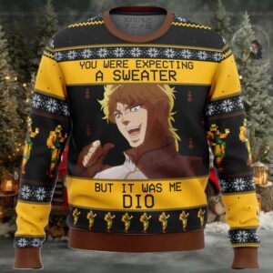 It Was Me Dio Jojo's Bizarre Adventure Ugly Christmas Sweater