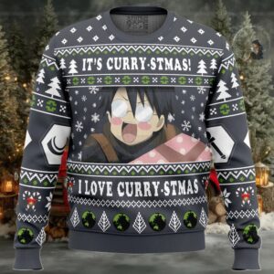 Its Curry stmas! I Love Curry stmas Log Horizon Ugly Christmas Sweater
