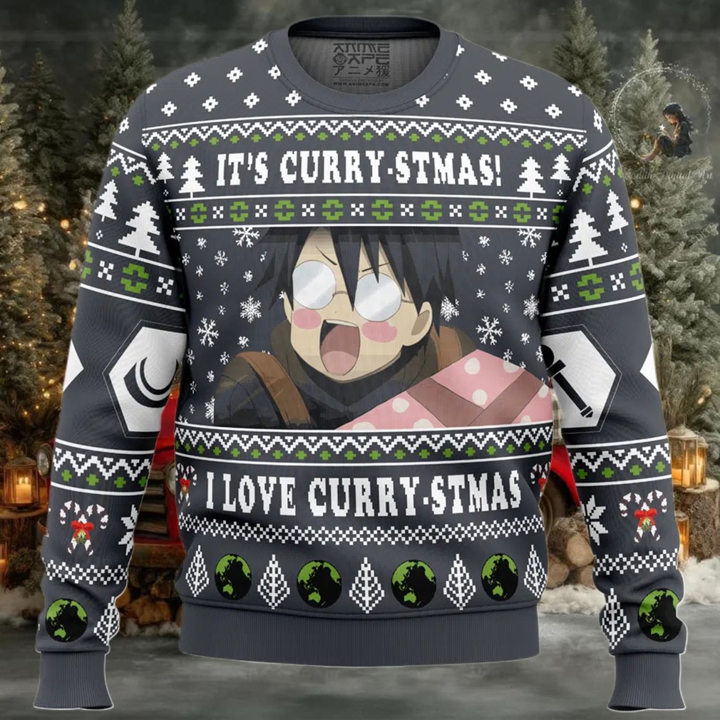 Its Curry stmas! I Love Curry stmas Log Horizon Ugly Christmas Sweater