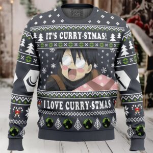 Its Curry stmas! I Love Curry stmas Log Horizon Ugly Christmas Sweater