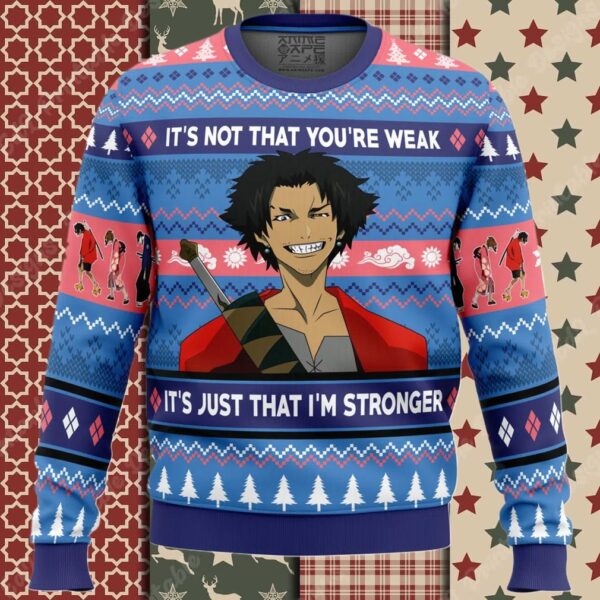 It’s Not That You’re Weak Samurai Champloo Ugly Christmas Sweater