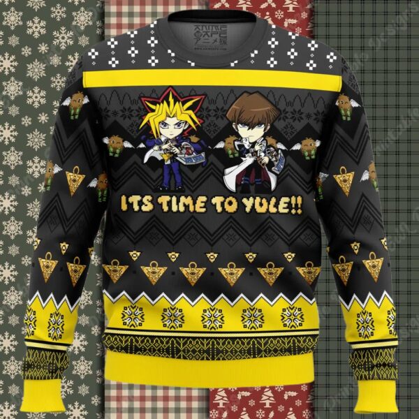 Its Time To Yule Yu Gi Oh Ugly Christmas Sweater