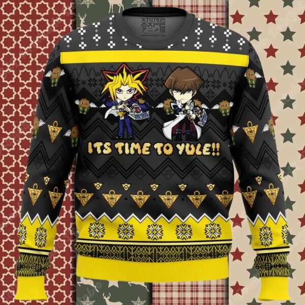 Its Time To Yule Yu Gi Oh Ugly Christmas Sweater