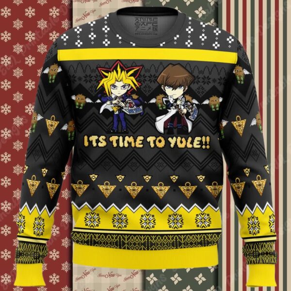 Its Time To Yule Yu Gi Oh Ugly Christmas Sweater