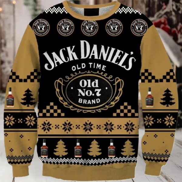 Jack Daniel Christmas Holiday Ugly Sweater