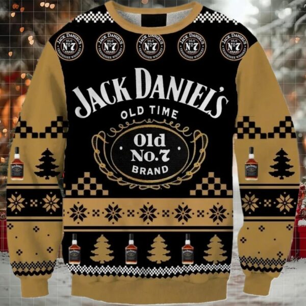 Jack Daniel Christmas Holiday Ugly Sweater