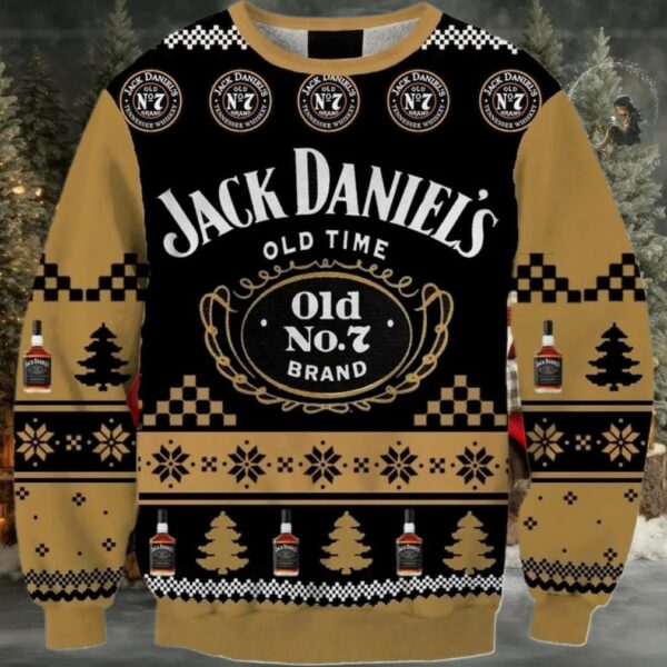 Jack Daniel Christmas Holiday Ugly Sweater