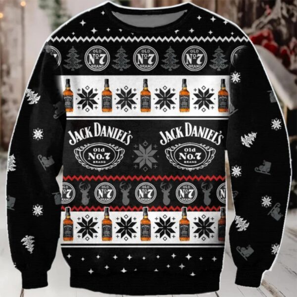 Jack Daniel Christmas Ugly Sweater