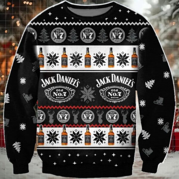 Jack Daniel Christmas Ugly Sweater